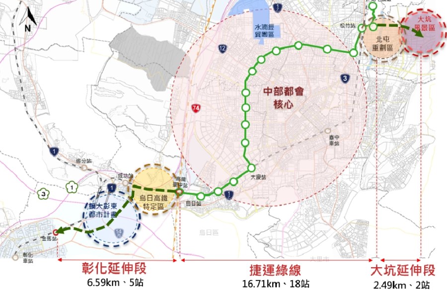 大坑年觀光人次達300萬  黃健豪籲：儘速核定捷運綠線延伸 7