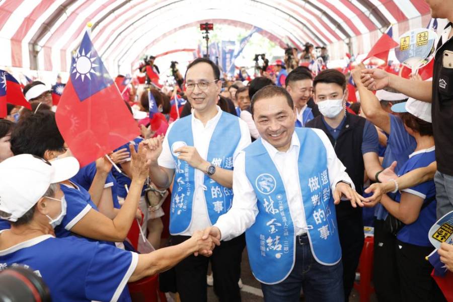 侯友宜、朱立倫4日出席國民黨立委參選人林金結土城聯合競選總部成立大會